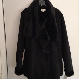 NEW!! Style & Co. Faux Suede Jacket